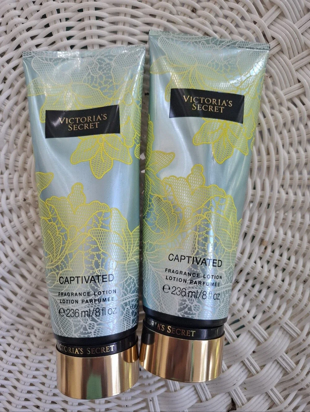 Victoria's Secret Captivated 8 Oz Body Lotions Set Of 2 NEW